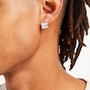 Thumbnail Image 1 of 10mm Princess-Cut Cubic Zirconia Stud Earrings in Sterling Silver