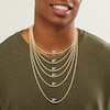 Thumbnail Image 4 of 020 Gauge Singapore Chain Necklace in 14K Solid Gold Bonded Sterling Silver - 16"