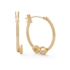 Thumbnail Image 0 of Cubic Zirconia Infinity Hoop Earrings in 10K Gold