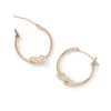 Thumbnail Image 1 of Cubic Zirconia Infinity Hoop Earrings in 10K Gold