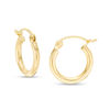 Thumbnail Image 0 of 13mm Tube Huggie Hoop Earrings in 14K Gold