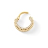 Thumbnail Image 1 of Yellow Ion Plated CZ Beaded Hoop - 16G 5/16"