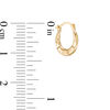 Thumbnail Image 1 of Child's Ribbed Hoop Earrings in 14K Gold