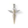 Thumbnail Image 0 of 1/4 CT. T.W. Diamond Angel Dagger Necklace Charm in 10K Gold