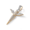 Thumbnail Image 1 of 1/4 CT. T.W. Diamond Angel Dagger Necklace Charm in 10K Gold
