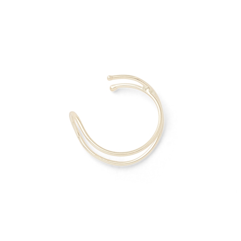 Criss-Cross Ear Cuff in 10K Solid Gold