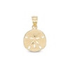 Thumbnail Image 0 of 20mm Textured Sand Dollar Charm in 10K Solid Gold