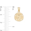 Thumbnail Image 1 of 20mm Textured Sand Dollar Charm in 10K Solid Gold