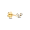 Thumbnail Image 0 of 14K Tube Gold CZ Curved Trio Stud - 18G 5/16"