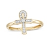 Thumbnail Image 0 of 1/20 CT. T.W. Diamond Ankh Ring in 10K Gold