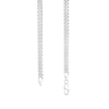 Thumbnail Image 1 of Made in Italy 4.9mm Diamond-Cut Cuban Chain Necklace in Solid Sterlling Silver - 18"