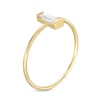 Thumbnail Image 1 of Cubic Zirconia Tapered Ring in 10K Gold