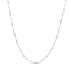 Thumbnail Image 0 of ​​​​​​​Made in Italy Diamond-Cut Figaro Chain Necklace in Solid Sterling Silver - 18"