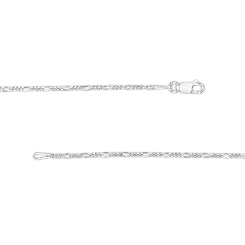 ​​​​​​​Made in Italy Diamond-Cut Figaro Chain Necklace in Solid Sterling Silver - 18"