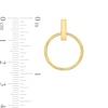 Thumbnail Image 1 of Large Open Circle Stud Earrings in 10K Tube Gold