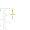 Thumbnail Image 1 of Small Flare Crucifix Necklace Charm in 10K Gold