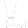 Thumbnail Image 1 of 1/8 CT. T.W. Diamond Mama Pendant Necklace in Sterling Silver - 18"
