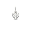 Thumbnail Image 0 of Puffy Heart Bracelet Charm in 14K Semi-Solid White Gold