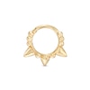 Thumbnail Image 0 of 016 Gauge Ball and Spike Cartilage Hoop in 14K Gold - 3/8"