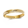 Thumbnail Image 0 of Engravable Wedding Band Ring in Sterling Silver with 14K Gold Plate