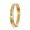 Thumbnail Image 5 of Engravable Wedding Band Ring in Sterling Silver with 14K Gold Plate