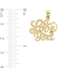 Thumbnail Image 3 of 10K Solid Gold I Love You Necklace Charm