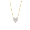 Thumbnail Image 0 of 10K Gold Diamond Heat Forzentina Chain Necklace