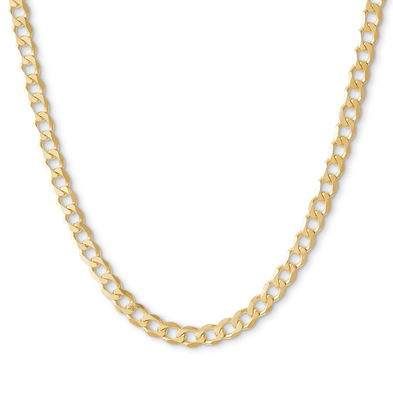 14K Solid Gold Curb Chain - 22"
