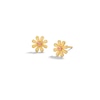 Thumbnail Image 0 of Child's 10K Solid Gold Daisy Two-Tone Studs