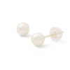 Thumbnail Image 0 of 5mm Cultured Freshwater Pearl Stud Earrings in 10K Gold