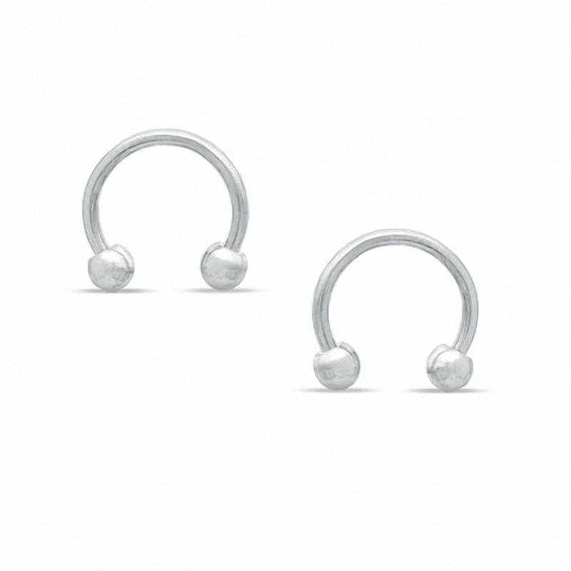 Solid Stainless Steel Horseshoe Pair - 18G 5/16"