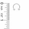Thumbnail Image 1 of Solid Stainless Steel Horseshoe Pair - 18G 5/16"