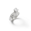 Thumbnail Image 1 of Sterling Silver CZ Channel Bridal Set