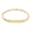 Thumbnail Image 0 of Child's Mirror Heart ID Bracelet in 10K Solid Gold - 5.5"