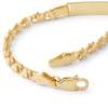 Thumbnail Image 1 of Child's Mirror Heart ID Bracelet in 10K Solid Gold - 5.5"