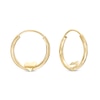 Thumbnail Image 0 of Child's 10K Gold Hoop with Heart Earrings
