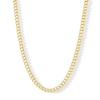 Thumbnail Image 0 of 100 Gauge Curb Chain Necklace in 10K Hollow Gold Bonded Sterling Silver - 22"