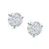 Thumbnail Image 0 of 5mm Cubic Zirconia Solitaire Stud Earrings in 14K White Gold