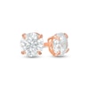 Thumbnail Image 0 of Child's 4mm Cubic Zirconia Reversible Ball Stud Earrings in 14K Rose Gold