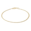 Thumbnail Image 0 of Child's 040 Gauge Valentino Chain Bracelet in 10K Hollow Gold - 6"