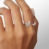 Thumbnail Image 2 of Cubic Zirconia Double Butterfly Wrap Ring in Sterling Silver