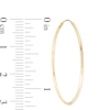 Thumbnail Image 1 of 14K Tube Hollow Gold Continuous Hoop Earrings