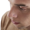 Thumbnail Image 4 of 14K Semi-Solid Gold Lab-Created Opal Three Piece Screw Nose Stud Set - 22G
