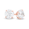 Thumbnail Image 0 of 5mm Cubic Zirconia Solitaire Stud Earrings in 14K Rose Gold