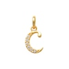 Thumbnail Image 0 of Child's Cubic Zirconia Lowercase "c" Charm Pendant in 10K Gold