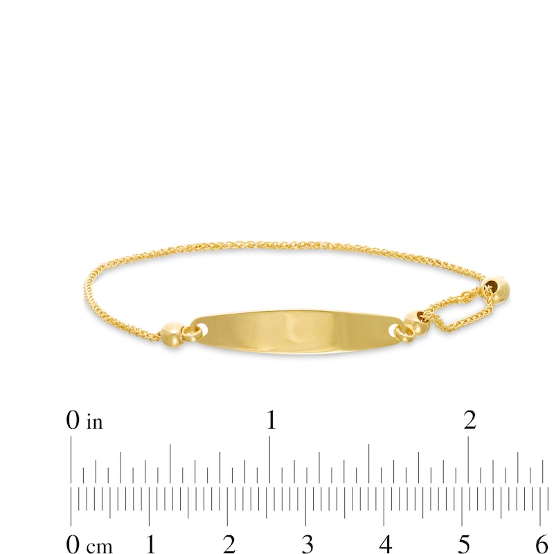 Child's ID Bolo Bracelet in 10K Gold - 7"