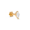 Thumbnail Image 0 of 14K Semi-Solid Gold CZ Marquise Solitaire Stud - 18G 5/16"