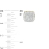 Thumbnail Image 1 of 10K Solid Gold 1/4 CT. T.W. Diamond Cuban Link Side Studs