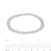 Thumbnail Image 1 of Diamond Accent Star Link Tennis Bracelet in Sterling Silver – 7.25"