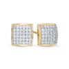 Thumbnail Image 0 of 1/4 CT. T.W. Princess-Cut Multi-Diamond Stud Earrings in 10K Gold